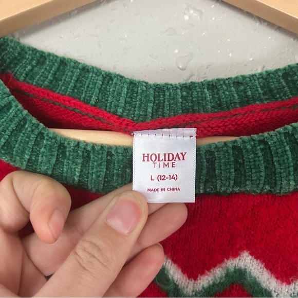 Holiday Time Ugly Christmas Sweater Holiday Winter Party Comfy Soft Large - Picture 2 of 4